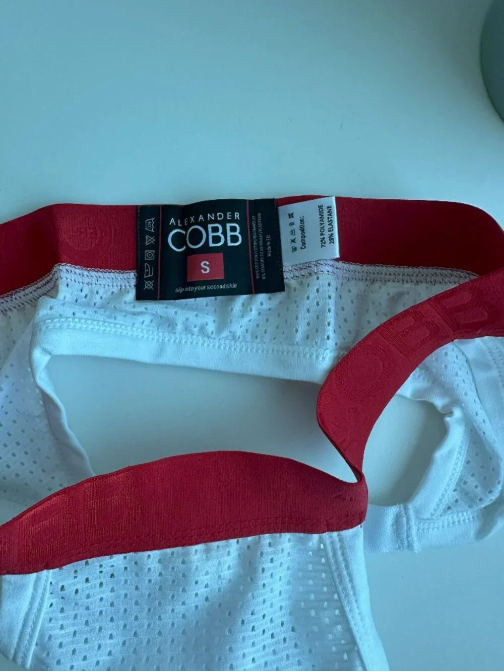 Alexander Cobb - Jockstrap White - Red (S)